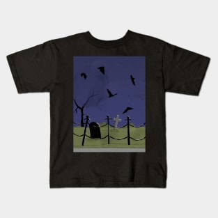 Graveyard Bats Kids T-Shirt